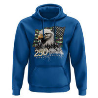 250 Years America Anniversary Hoodie Patriotic Bald Eagle Military Tactical American Flag Camo