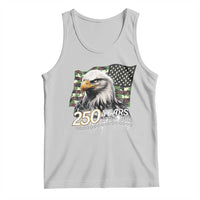 250 Years America Anniversary Tank Top Patriotic Bald Eagle Military Tactical American Flag Camo