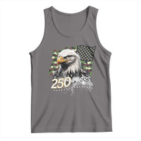 250 Years America Anniversary Tank Top Patriotic Bald Eagle Military Tactical American Flag Camo