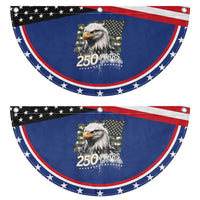 250 Years America Anniversary Patriotic Fan Flag Bald Eagle Military Tactical American Flag Camo