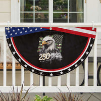 250 Years America Anniversary Patriotic Fan Flag Bald Eagle Military Tactical American Flag Camo