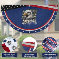250 Years America Anniversary Patriotic Fan Flag Bald Eagle Military Tactical American Flag Camo