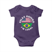 Relax Gringo I'm Legal Brazil Brazilian Immigrant Baby Onesie
