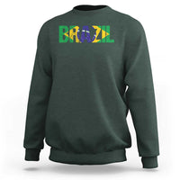 Brazil Brasil Flag Sweatshirt Vintage Distressed Brazil