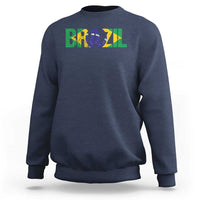 Brazil Brasil Flag Sweatshirt Vintage Distressed Brazil