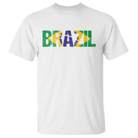 Brazil Brasil Flag T Shirt Vintage Distressed Brazil