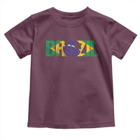 Brazil Brasil Flag Toddler T Shirt Vintage Distressed Brazil