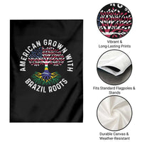 Brazilian Roots American Grown Tree Flag Garden Flag