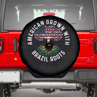 Brazilian Roots American Grown Tree Flag Spare Tire Cover