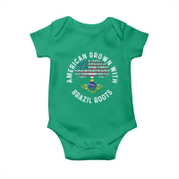 Brazilian Roots American Grown Tree Flag Baby Onesie