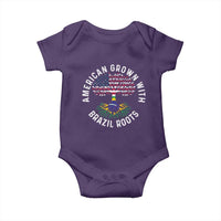 Brazilian Roots American Grown Tree Flag Baby Onesie