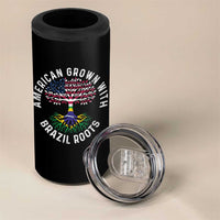 Brazilian Roots American Grown Tree Flag 4 in 1 Can Cooler Tumbler