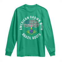 Brazilian Roots American Grown Tree Flag Long Sleeve Shirt