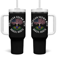 Brazilian Roots American Grown Tree Flag Tumbler With Handle