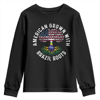 Brazilian Roots American Grown Tree Flag Youth Sweatshirt