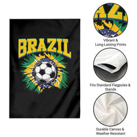 Brazil Soccer Fan Garden Flag Brazilian Football Game Day Fan