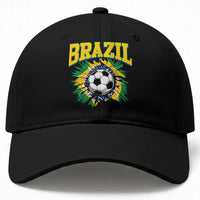 Brazil Soccer Fan Baseball Cap Brazilian Football Game Day Fan