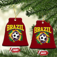 Brazil Soccer Fan Ceramic Ornament Brazilian Football Game Day Fan