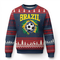 Brazil Soccer Fan Ugly Christmas Sweater Brazilian Football Game Day Fan