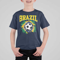 Brazil Soccer Fan T Shirt For Kid Brazilian Football Game Day Fan
