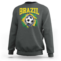 Brazil Soccer Fan Sweatshirt Brazilian Football Game Day Fan
