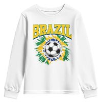 Brazil Soccer Fan Youth Sweatshirt Brazilian Football Game Day Fan