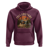 Yellowstone Do Not Pet The Fluffy Cows Hoodie Funny Bison Meme Wildlife Lover Gift
