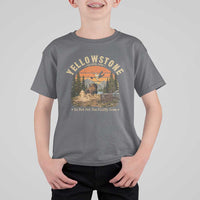 Yellowstone Do Not Pet The Fluffy Cows T Shirt For Kid Funny Bison Meme Wildlife Lover Gift
