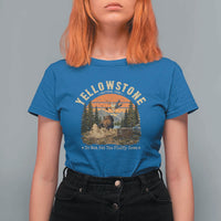 Yellowstone Do Not Pet The Fluffy Cows T Shirt For Women Funny Bison Meme Wildlife Lover Gift