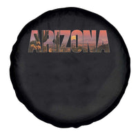 Arizona Photo Landscape Cactus Dessert Mountains Nature Spare Tire Cover