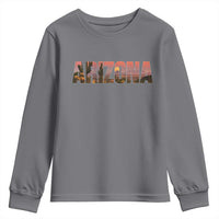 Arizona Photo Landscape Cactus Dessert Mountains Nature Youth Sweatshirt