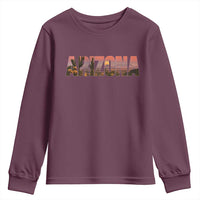 Arizona Photo Landscape Cactus Dessert Mountains Nature Youth Sweatshirt