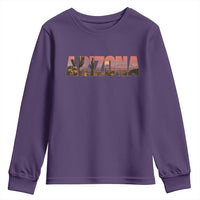 Arizona Photo Landscape Cactus Dessert Mountains Nature Youth Sweatshirt
