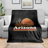 Arizona Desert Sunset Saguaro Cactus Mountains Nature Lover Throw Blanket
