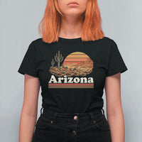 Arizona Desert Sunset Saguaro Cactus Mountains Nature Lover T Shirt For Women