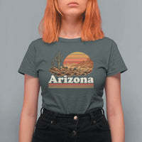 Arizona Desert Sunset Saguaro Cactus Mountains Nature Lover T Shirt For Women