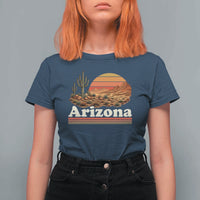 Arizona Desert Sunset Saguaro Cactus Mountains Nature Lover T Shirt For Women