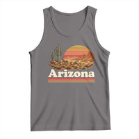 Arizona Desert Sunset Saguaro Cactus Mountains Nature Lover Tank Top