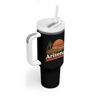 Arizona Desert Sunset Saguaro Cactus Mountains Nature Lover Tumbler With Handle