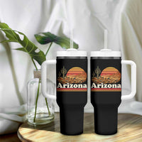 Arizona Desert Sunset Saguaro Cactus Mountains Nature Lover Tumbler With Handle