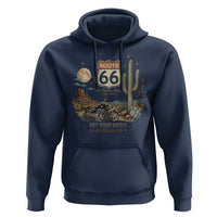 Highway 66 Get Your Kicks Centennial Road Trip Hoodie Vintage 1976 American Cruiser Motorcycle Lover 100th Anniversary Gift