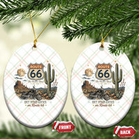Highway 66 Get Your Kicks Centennial Road Trip Ceramic Ornament Vintage 1976 American Cruiser Motorcycle Lover 100th Anniversary Gift