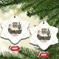 Highway 66 Get Your Kicks Centennial Road Trip Ceramic Ornament Vintage 1976 American Cruiser Motorcycle Lover 100th Anniversary Gift