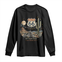 Highway 66 Get Your Kicks Centennial Road Trip Long Sleeve Shirt Vintage 1976 American Cruiser Motorcycle Lover 100th Anniversary Gift