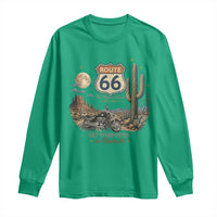Highway 66 Get Your Kicks Centennial Road Trip Long Sleeve Shirt Vintage 1976 American Cruiser Motorcycle Lover 100th Anniversary Gift