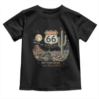 Highway 66 Get Your Kicks Centennial Road Trip Toddler T Shirt Vintage 1976 American Cruiser Motorcycle Lover 100th Anniversary Gift