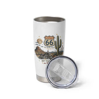 Highway 66 Get Your Kicks Centennial Road Trip Tumbler Cup Vintage 1976 American Cruiser Motorcycle Lover 100th Anniversary Gift