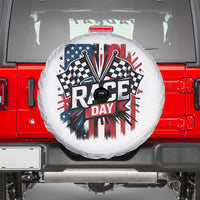 Checkered Flag Racing Spare Tire Cover Race Day Team Lover - Wonder Print Shop
