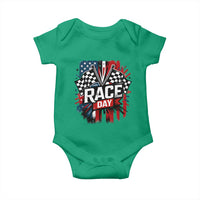 Checkered Flag Racing Baby Onesie Race Day Team Lover - Wonder Print Shop