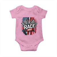 Checkered Flag Racing Baby Onesie Race Day Team Lover - Wonder Print Shop